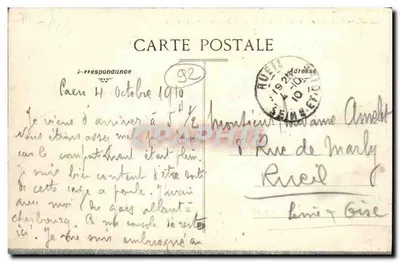 Rueil — Castelo da Malmaison (Fachada Sudoeste) e a Capela — Verso