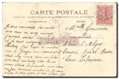 Rueil — Départ du 16- aux écoles d'feu. — G. Baudinière édit. Rueil cl. Capelle — Verso