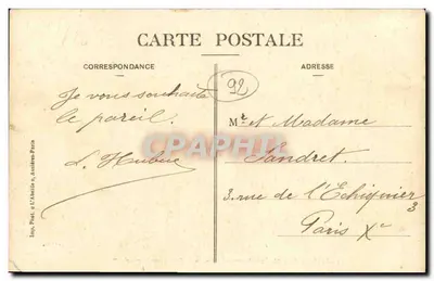 Castelo de La Malmaison — O Escritório do Imperador Napoleão I — L'Abbélie, n°23 — Verso