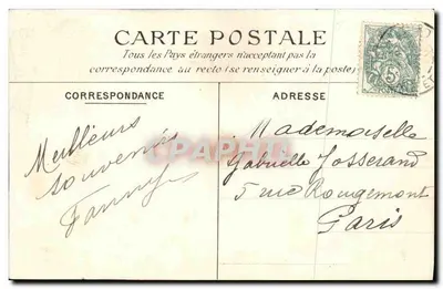 Le Cascate (Le Vasques) — Saint-Cloud — C.M. n°48 — Verso