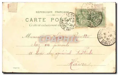St-Cloud — Panorama et la Cascade — Éditeur N. & L. R. M. 992 — Achterkant