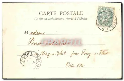 Lokalizacja Zamek Saint-Cloud — A. Bourdier, wyd., Versailles — Rewers