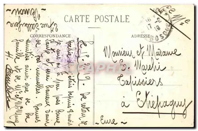 Saint-Cloud — Stary Most i Młyn wokół 1800 — C.M. n°139 — Rewers