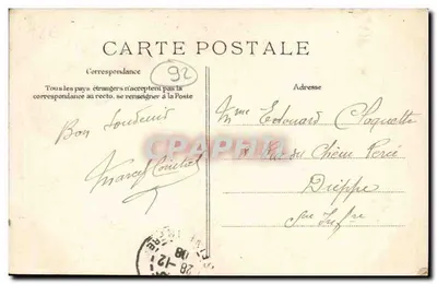 SAINT-CLLOUD — Buste de Gounod — Editora: E.D. n° 3a — Verso