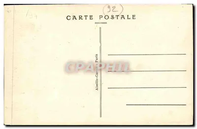 Saint-Cloud - Park - Cedr posadzony przez Marie-Antoinette — Rewers