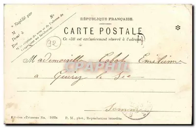 St. Cloud — Grandes Eaux, Avenue de l'Orangerie — Wydawnictwo « Trianon » Nr 1433a — Rewers