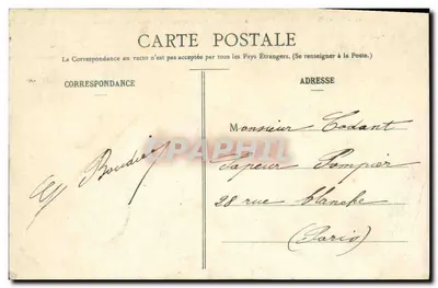 Saint-Cloud — Le Dirigeable "République" passe au-dessus de Saint-Cloud — C.M. n°95 — Verso