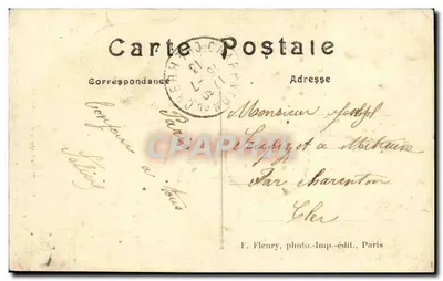 Vaso da Manufatura de Sèvres — retorno de Bonaparte da Itália — F. F. Paris, n°74 — Verso
