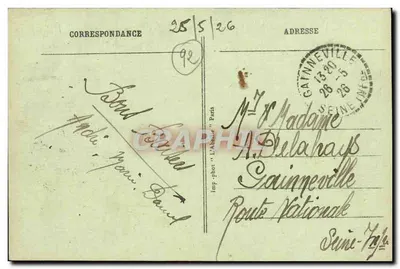 Sèvres - Widok na Seinę, w oddali Bas-Meudon — L'Abéille, Paryż, nr 24 — Rewers