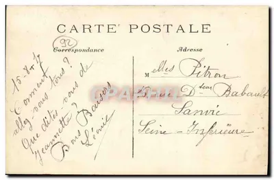 VILLE D'AVRAY — Pomnik Corota — Wydawnictwo Kawiarni-Restauracji Père Auto — Rewers