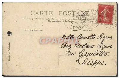 Ville d'Avray — Vista del Lago — Collezione F. Fleury — Verso