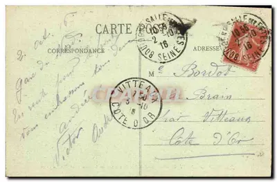 Saint-Cloud — Pożar zamku przez Niemców (13 października 1870) — C.M. 44 — Rewers