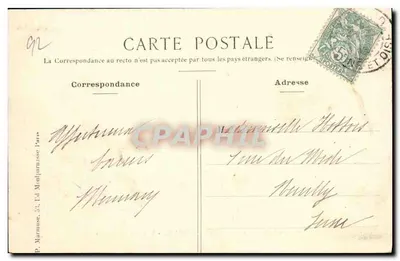 Park van Villeneuve-l'Étang — Uitzicht op de Étangs — Ed. P. Marmuse, n°6 — Achterkant