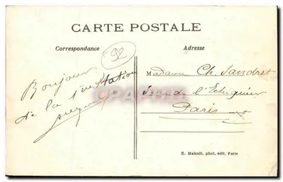 Suresnes — L'Écluse — E.M. n°341 — Verso