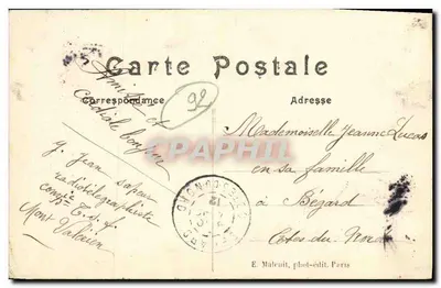 Uma Pensativa de SURESNES — editor E. M. — Verso