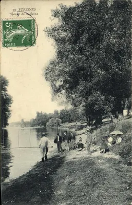 Margens do rio Sena — Suresnes — editor T. Wirt