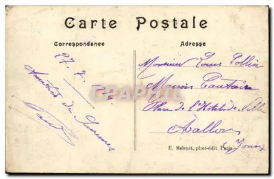 Suresnes — O Forte do Mont-Valérien Após o Bombardeio dos Prussianos em 1870-1871 — E. M. Déposé — Verso
