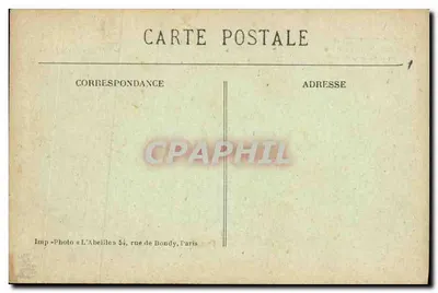 Suresnes e o Forte do Mont-Valérien no século XVIII — Perfil do Mont Valérien chamado o Calvaire como se vê de Loncham — Imp-Photo « L'Abeille » 54, rue de Bondy, Paris — Verso