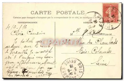 Suresnes - Brzegi Seiny — Stara pocztówka n°57, wydawca Craphtil — Rewers