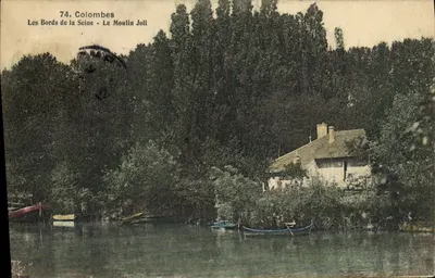 Colombes - As margens da Sena - O Moulin Joli — editor não identificado, n° de série 74