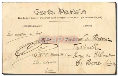 Colombes - Inundações de 1910. 1. O Ponte de Bezons — Risportes - La Carenne — Verso