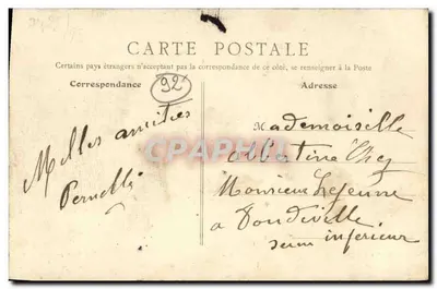 Colombes - Praça da República — Imp. Petitdemange, n°34 — Verso