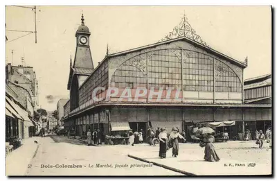Bois-Colombes - O Mercado, fachada principal — B. F., Paris, n° 57