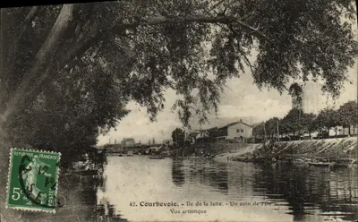 Courbevoie — Ilha da Jatte — Vista artística — Asulées, n°42