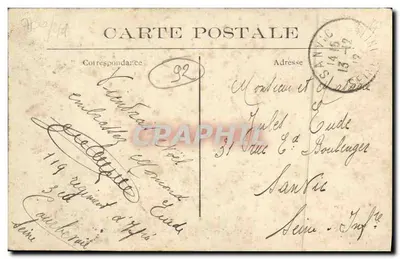 Courbevoie — Ilha da Jatte — Vista artística — Asulées, n°42 — Verso