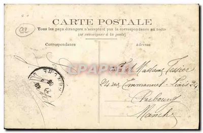 Courbevoie — A Prefeitura — D.W.D. Editor, n° 16 — Verso