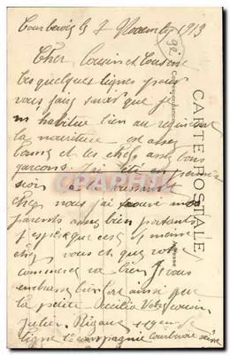 Courbevoie — Die Infanteriekaserne — Haupteingang — Abeille & Achierès — Rückseite