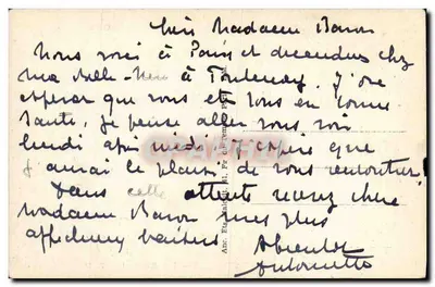 Fontenay-aux-Roses — Rue Boucicaut — Éditeur E. M. n° 5802 — Verso