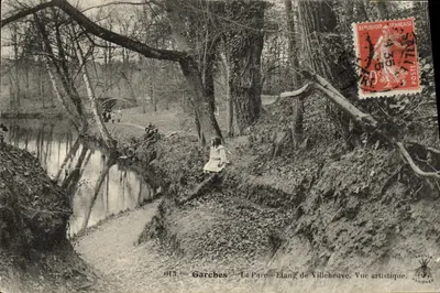 Garches — O Parque — Lago de Villeneuve. Vista artística — A. D. A. A. (nº 013)