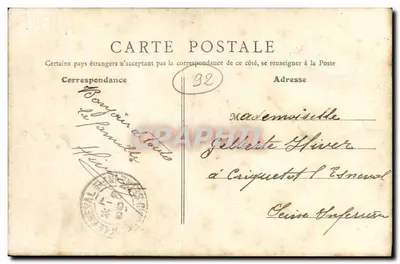 Garches — Estabelecimento de Horticulura da Casa Coutis, 22 rua de Marnes — B. F., Paris — Verso