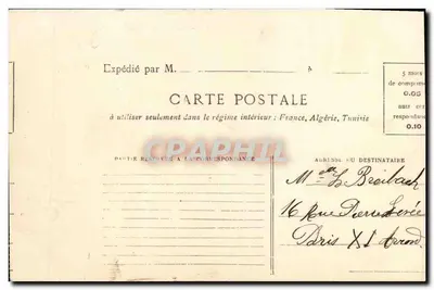 Garches — Hospício Brézin — A.D. Paris 13 — Verso