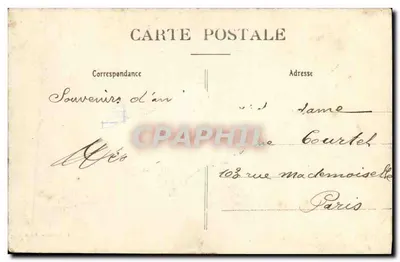 Issy-les-Moulineaux — Ruiny Starego Zamek Zniszczonego w 1870 — F. Marmuse, Paryż — Rewers