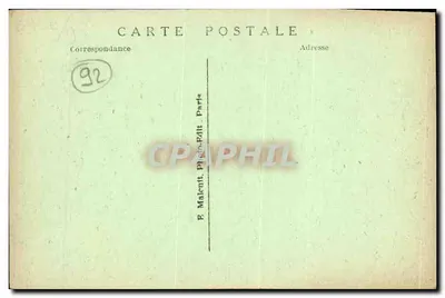 アンティーク絵葉書 イッシー・レ・モリノー ル・カミーユ・デスモリーニュ街 — 裏面