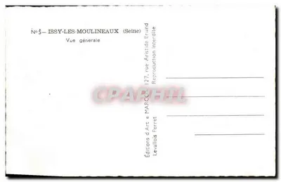 Issy-les-Moulineaux — Ogólny widok — Wydawnictwo Sztuki Levallois Perret — Rewers