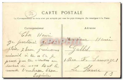 Souvenir d'Issy-les-Moulineaux — collage de vues locales — éditeur non visible — Verso