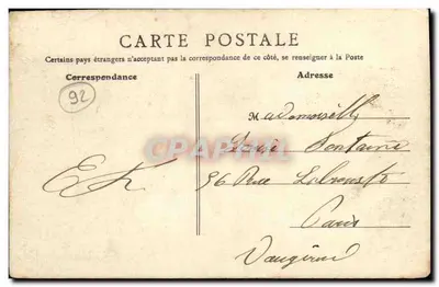 Asnières - Cementerio de los Perros — Epitafio de Simon Epilanyte — S. F., París — Reverso