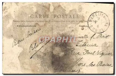 Asnières - Panorama Sud — vue aérienne des toits et des cheminées industrielles, éditeur 'Paris' n°78 — Verso