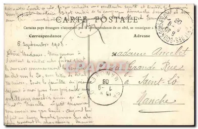Asnières - Castello Pouget — Insieme del Parco — B.F., Parigi, n°111 — Verso
