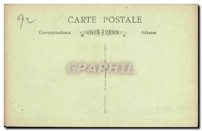 Asnières - Cemitério dos Cães — stele funerária e monumento em pedra — editor Unis-France, n°52 — Verso