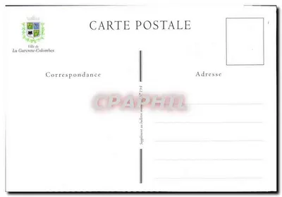 Estación de La Garenne-Colombes — Niño viajero — REX 4456 — Reverso