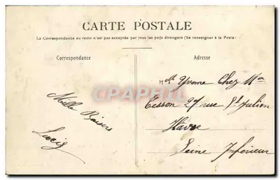 Levallois-Perret — Urząd Miasta — E. Maimuse, Paryż — Rewers