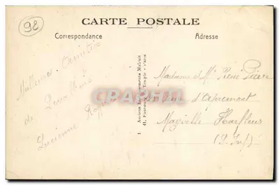 Levallois-Perret — L'Hotel de Ville — E.M. n°1605 — Verso