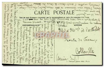 Levallois-Perret — Het Stadhuis — E.M. n°6007 — Achterkant