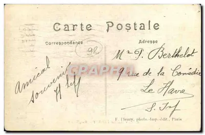 Ulica Vallier — Paryż — Wydawca: F. Fleury, n°92 — Rewers