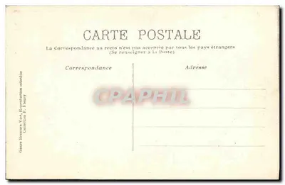 Floresta de Meudon — Lago de Villebon e o Chalet — balão dirigível em voo — Verso
