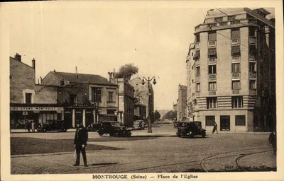 Montrouge (Seine) — Praça da Igreja — Fot. Cambier-Nalcor